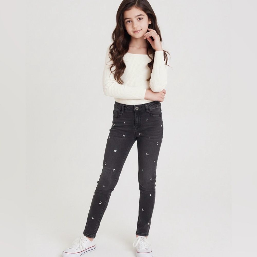 💕Girls Black denim jeans